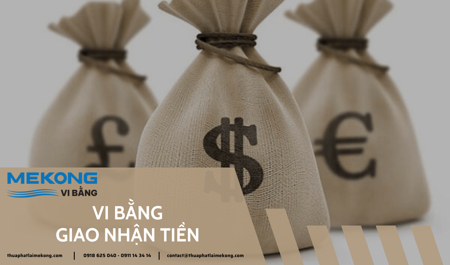 Vi bằng giao nhận tiền - Thừa phát lại Mekong