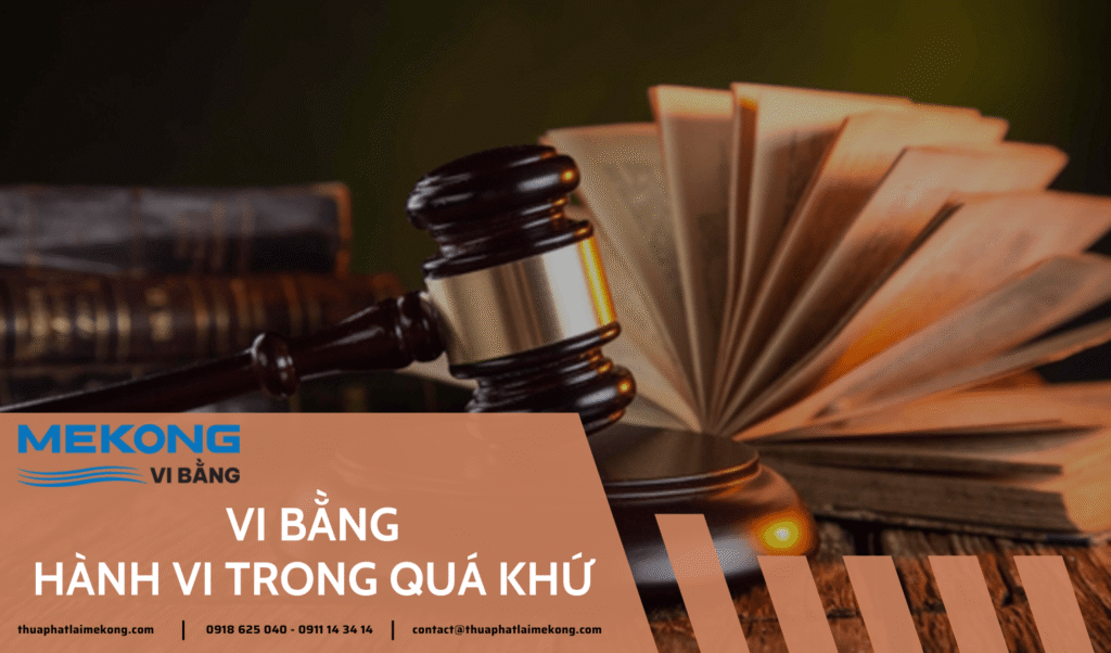 Vi bằng hành vi trong quá khứ - Thừa phát lại Mekong